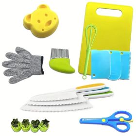 Everyday Kitchens Complete Youngsters Cooking Set - Real Cooking Tools, Safety Knives, and Playful Accessories for Youngsters Aged 4-8
