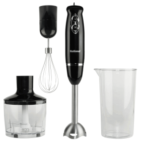 National Multi-Purpose 4-in-1 Immersion Hand Blender (Color: black)